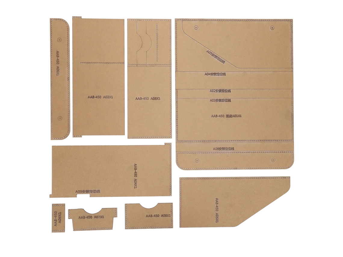 Kit de Moldes de Acrílico Transparente para Confecção de Bolsas Artesanais Aab 450 AQUAFORGE (diy)