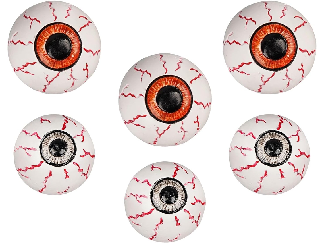 Decorações De Olhos Para O Halloween, Acessórios De Terror Em Resina, Doces Ou Travessuras |
