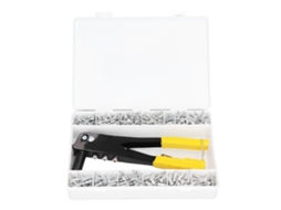 381 Peças Kit De Pistola De Rebites Manual Para Ferramenta De Rebitagem Manual Engenharia De Montagem
