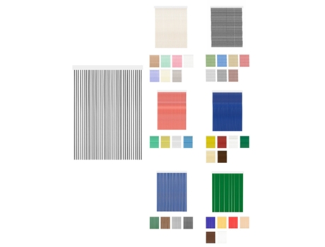 Cortinas exteriores impermeáveis ??– Cortinas anti-moscas para terraços e varandas Marbella - Branco 100 x 240 cm