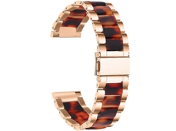 Pulseira de reposição compatível com o smartwatch Pebble Time Round/Pebble 2. Pulseira elegante em aço inoxidável e resina. Ly Ebike.