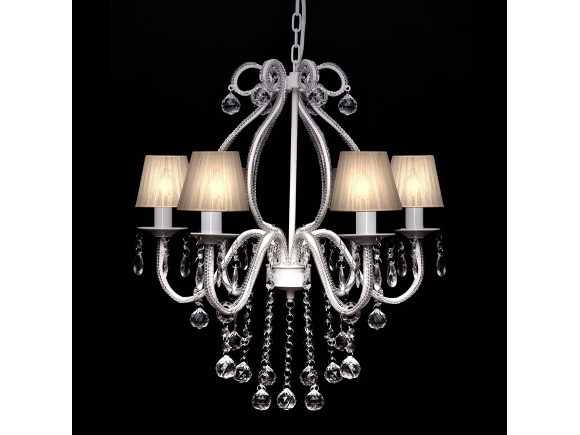 Vidaxl Lustre Com 2300 Cristais Branco