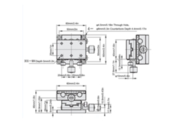 Plataforma Linear Xy Manual De Precisão 60x40mm