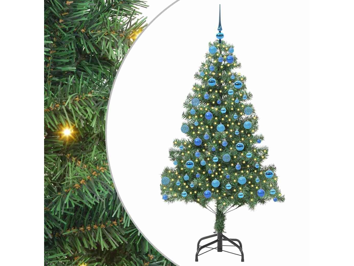 Conjunto 1 Árvore De Natal Vidaxl Verde Pvc (180 Cm)