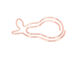 100 Clips De Papel Metálicos Leves E Portáteis Em Forma De Coelho, Pequenos Clips De Escritório.