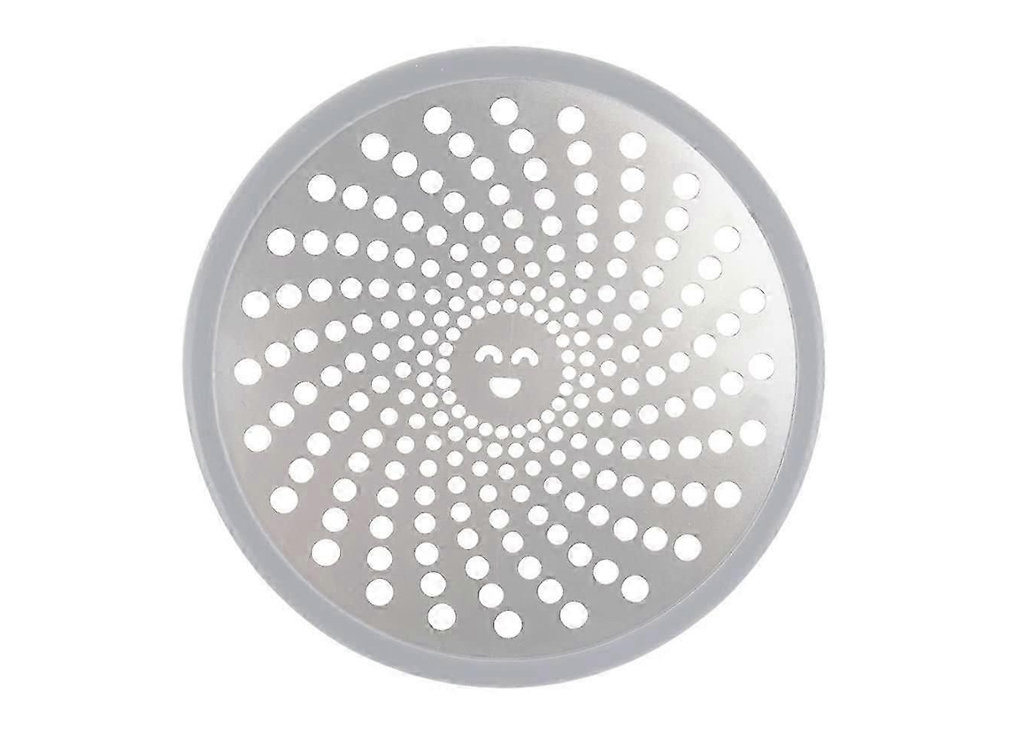 Filtro De Ralo Para Cabelo Em Aço Inoxidável, 4,5 Polegadas, Para Banheiro E Cozinha, Cor Prata.