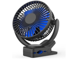 Ventilador Usb De 5000mah Ventilador Portátil Recarregável Ventilador De Carrinho Para Bebê Azul Lalamoli
