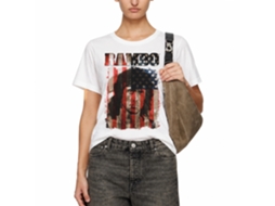 Rockinstone Rambo Movie Merica White Adult T-shirt Size:m
