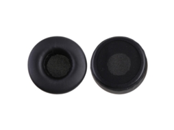 Almofadas Auriculares De Substituição Para Vibração Positiva 2 Pares Em Proteína Pele Com Isolamento De Ruído Preto Lurelia