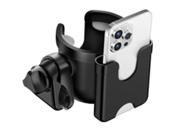 Porta copos AQUAFORGE, Cor Preto, Compatível com Preto, para Ciclismo, Passeio e Uso Diário