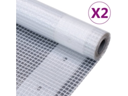 Vidaxl Lonas Em Tecido Imitação De Gaze 2 Pcs 260 G/m² 1,5x15 M Branco