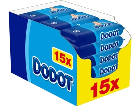 Toalhitas DODOT Box Azul XXL (15 x 64 un.)