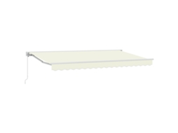 Conjunto 1 Toldo Retrátil Vidaxl Creme Alumínio (350 X 200 Cm)
