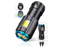 Mini Lanterna De 1200 Lumens Recarregável Yb Preto Yunzii