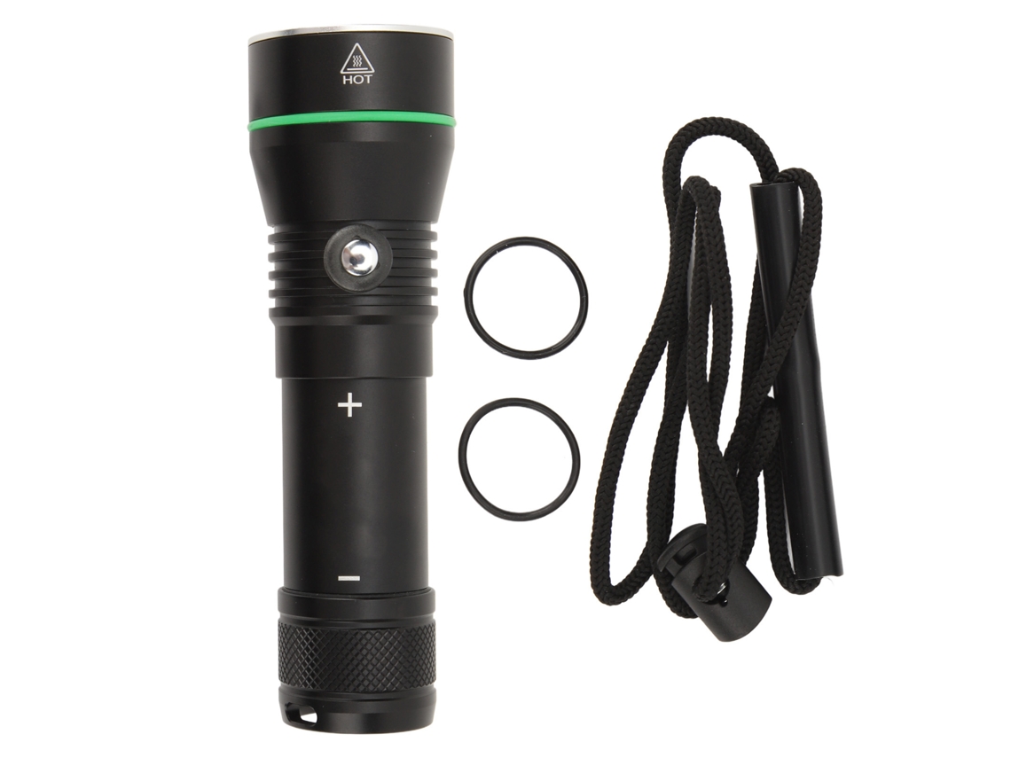 Lanterna de mergulho super brilhante, IPX8, à prova d'água, 110m, com 3 modos de iluminação