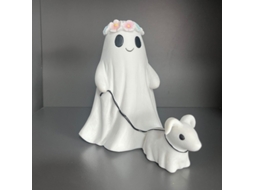 Lurelia Filhote Fantasma Halloween Fofo Em Resina Para Mesa, Casa E Festa