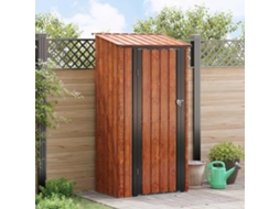 Vidaxl Abrigos De Jardim Castanho 103 X 74 X 200 Cm Metal