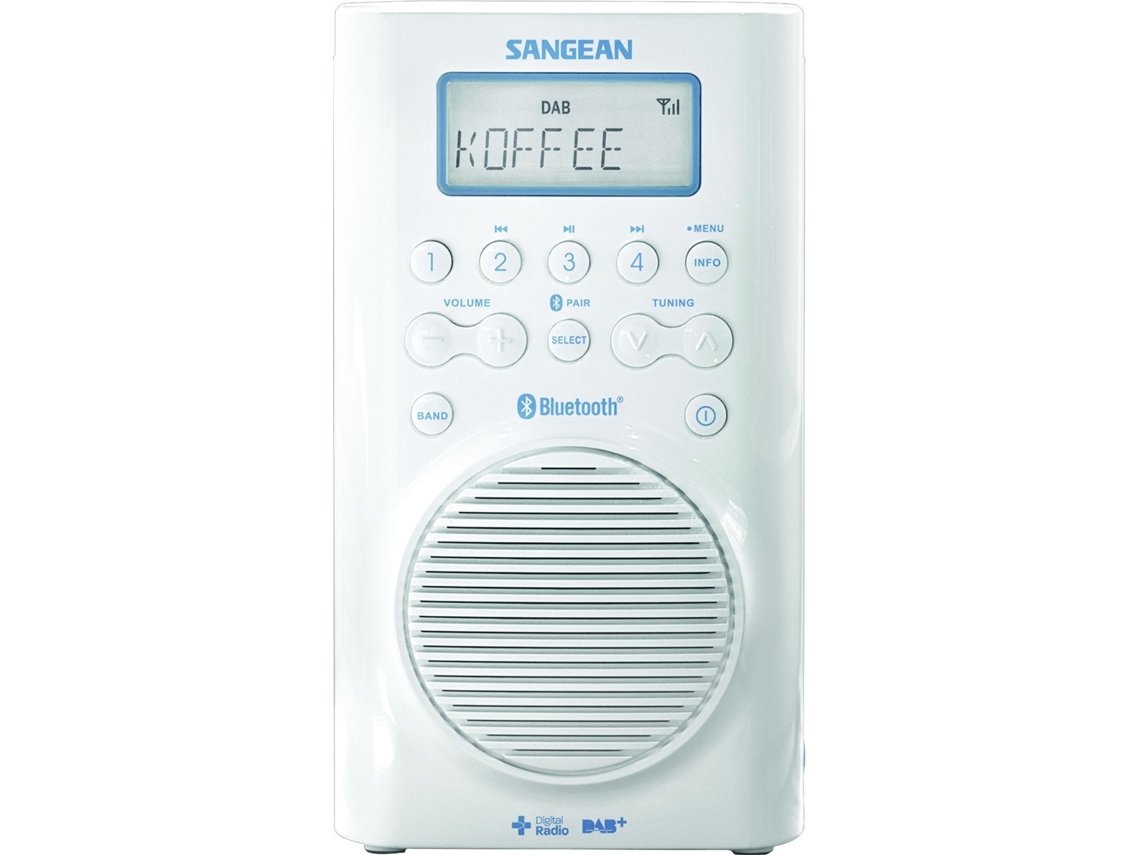 Rádio SANGEAN H-205D (Branco - Digital -  DAB+ / FM-RDS - Bateria)