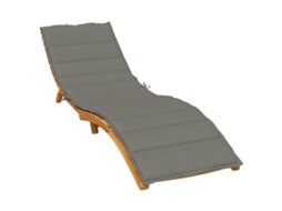 Vidaxl Almofadão Para Espreguiçadeira 200x60x4cm Mesclado Tecido