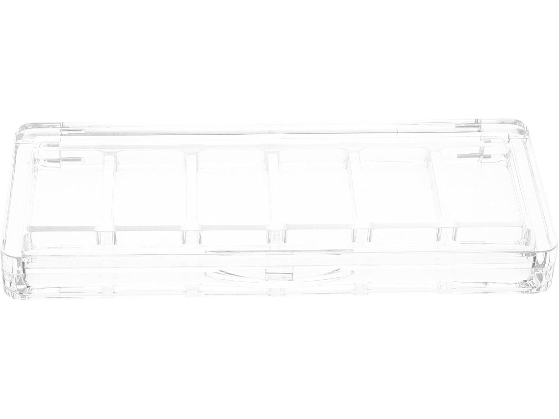 Estojo De Sombras De Plástico Com Seis Compartimentos, Design