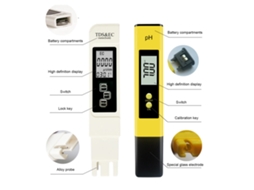 Caneta de Teste de Qualidade da Água com LCD e Sonda de Eletrodo