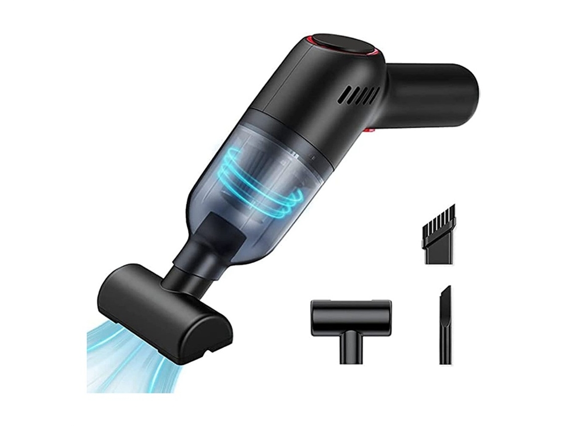 Lurelia Aspirador Portátil Sem Fios Para Carro, 120 W, 7.4 V, Usb, Vermelho