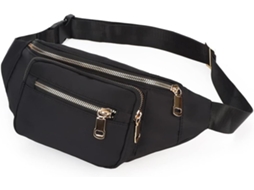 Bolsa De Cintura Impermeável Unissexo - Pochete Desportiva Com 4 Bolsos Para Caminhadas