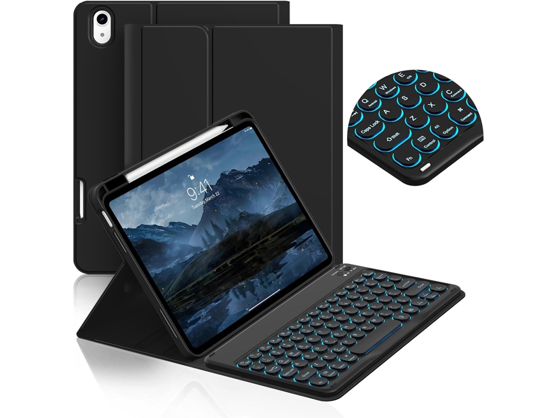 Capa Com Teclado Bluetooth Para Redmi Pad2 Pro 12.1 Polegada (português-preto)