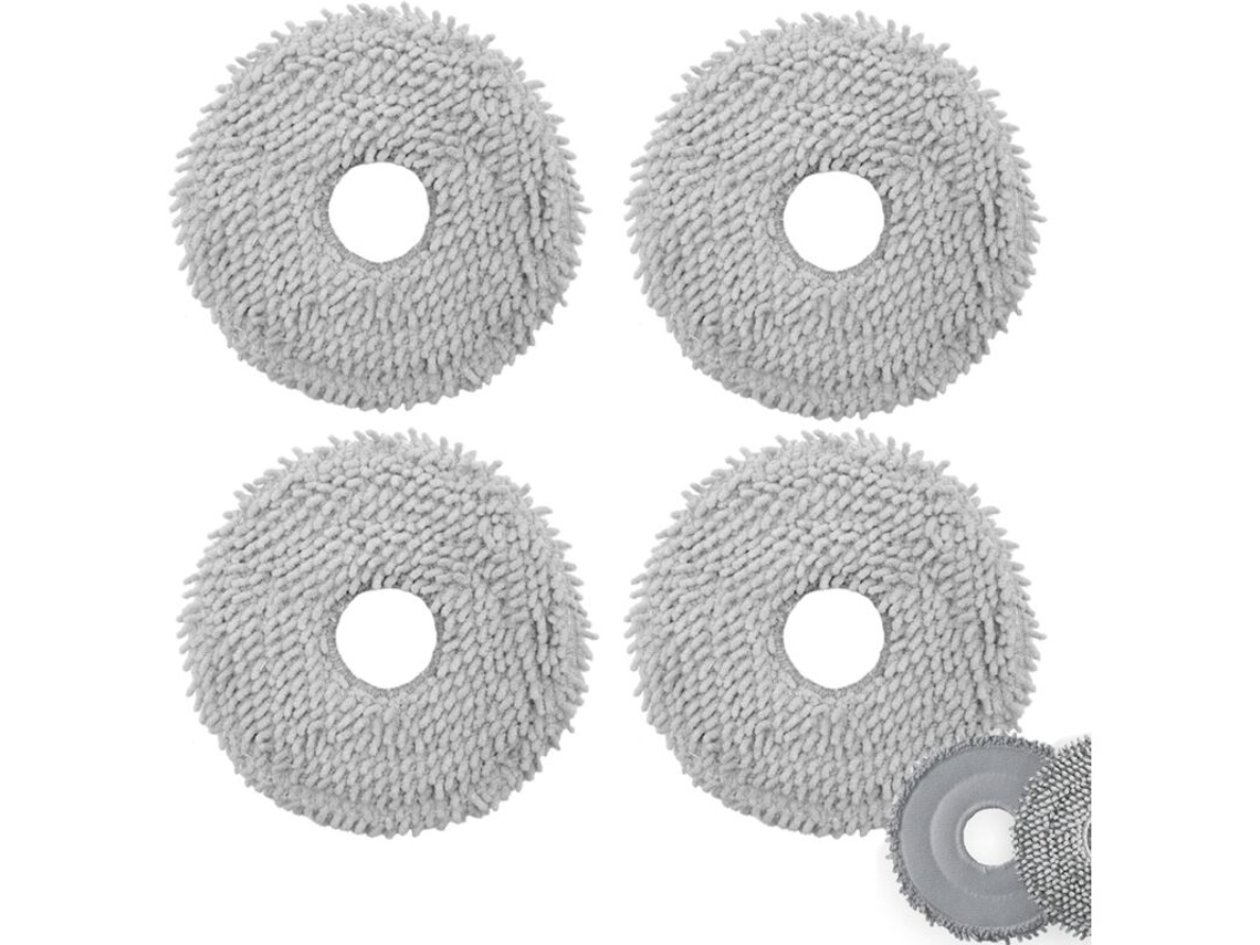 Conjunto De 4 Panos Limpeza Para Aspirador Roborock Q Revo E Roborock P10, Peças De Reposição, Almofadas De Limpeza Laváveis​​ E Reutilizáveis