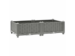 Vidaxl Canteiro Elevado 80x40x23 Cm Polipropileno