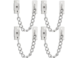 Limitadores De Abertura Janelas, Travas De Segurança Para Crianças E Animais Estimação, Aço Inoxidável, 180mm, Preto