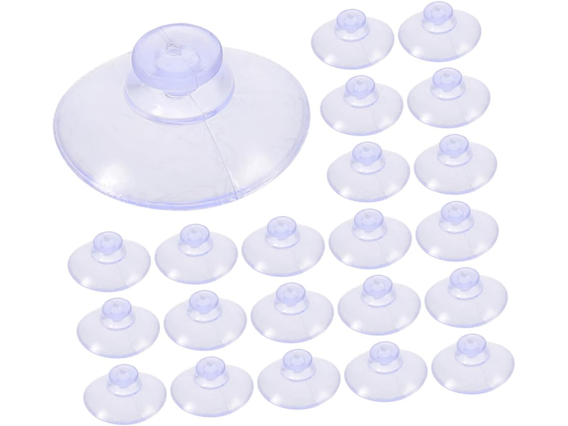 Coheali 200-ventosas De Vidro Transparentes Reutilizáveis Para Mesa, Aquário E Decoração Anticolisão Multifuncionais