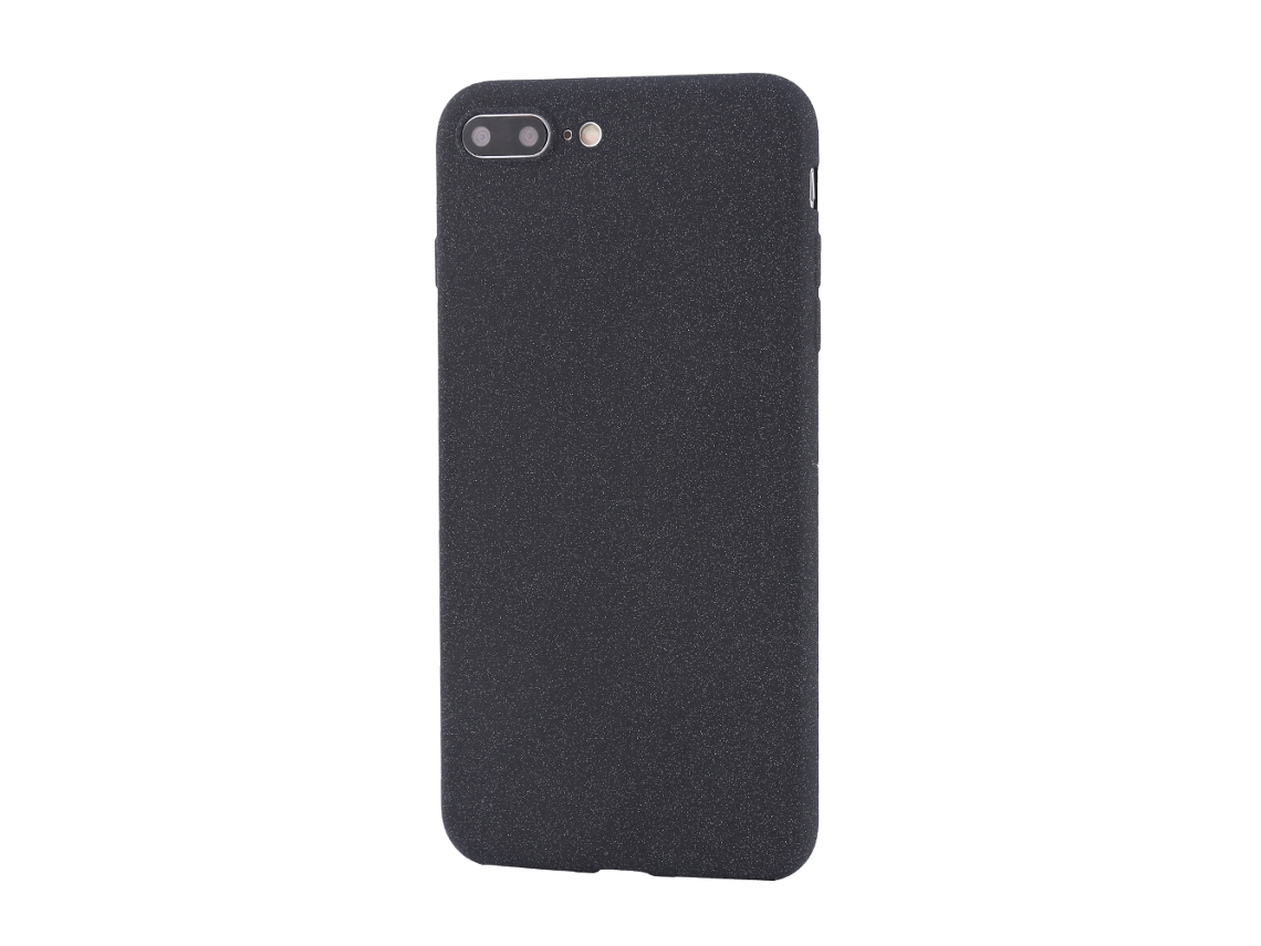Capa de Silicone EOOCOO para iPhone 7 Plus, preta, antichoque