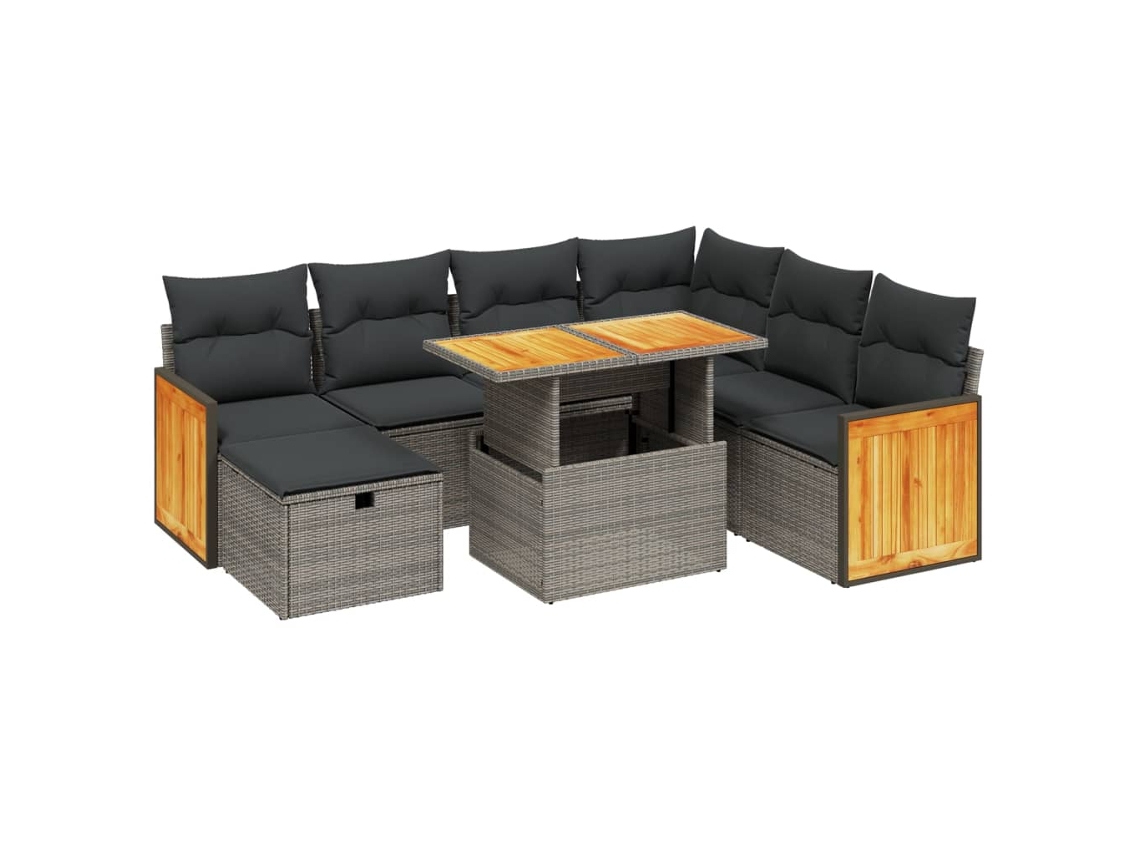Garden Sofa Set, Garden Sofa Sets Vidaxl Cinzeto Rattan / Vime (n/a)
