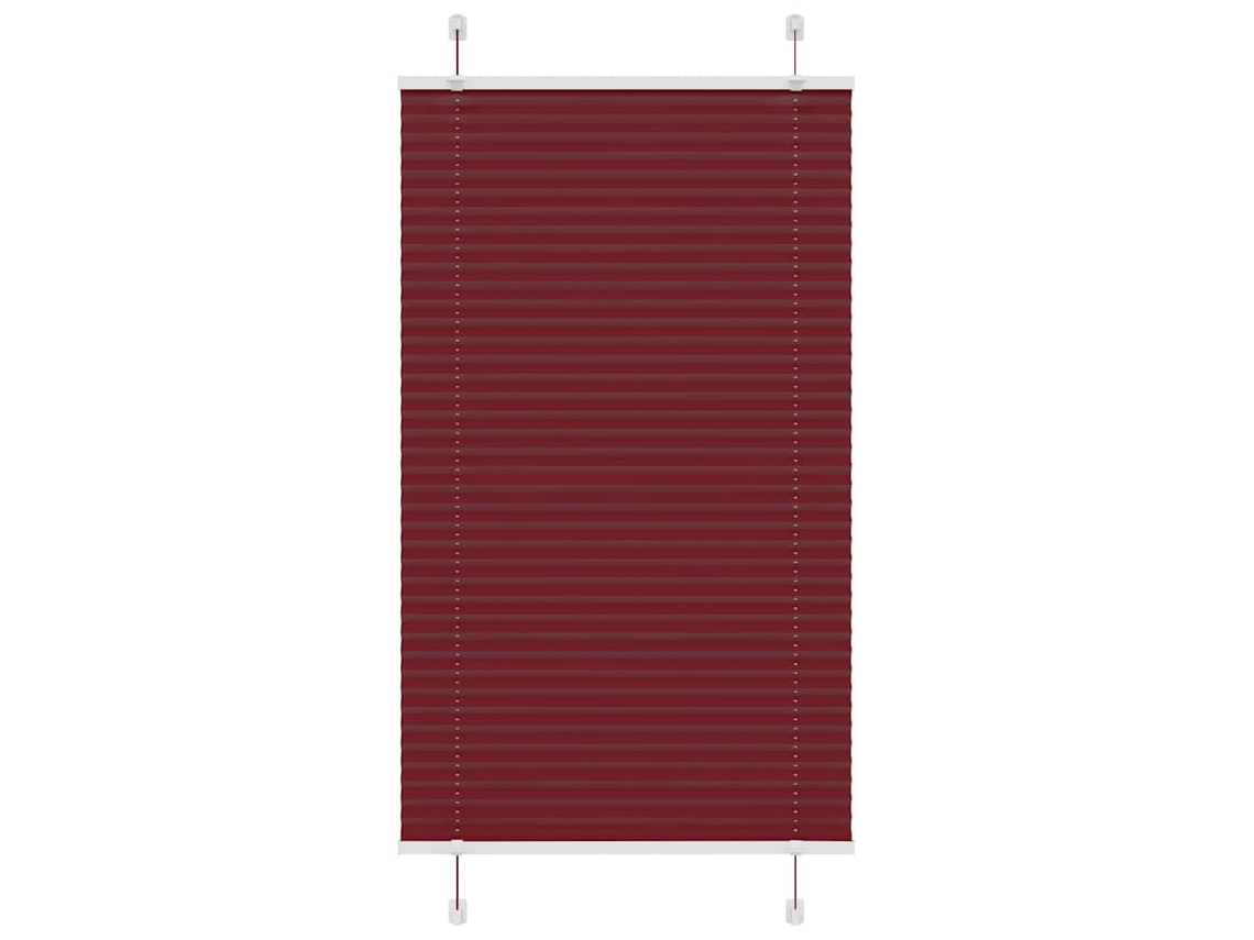 Pleated Blind, Pleated Blinds Vidaxl Vermelho Poliéster (75 X 150 Cm)