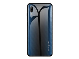 Capa Protetora De Vidro Com Gradiente De Textura Para Huawei Enjoy 9 Plus / Y9 2019