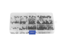 Kit De Parafusos Hexagonais De Aço Carbono 240pcs Com Estojo Plástico