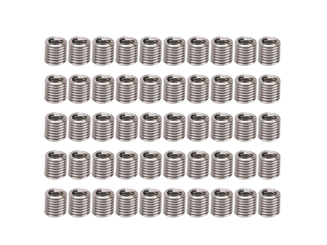 Kit Com 50 Peças De Insertos Roscados Aço Inoxidável 5-40 Unc,