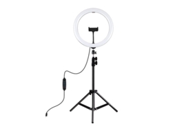 Puluz Pkt3098b Ring Light para gravação de vídeo com tripé ajustável