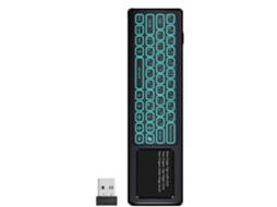 Teclado Sem Fio Com Touchpad, Retroiluminado, 2.4ghz, Preto, 17.2x5x1.5cm Zsanfs