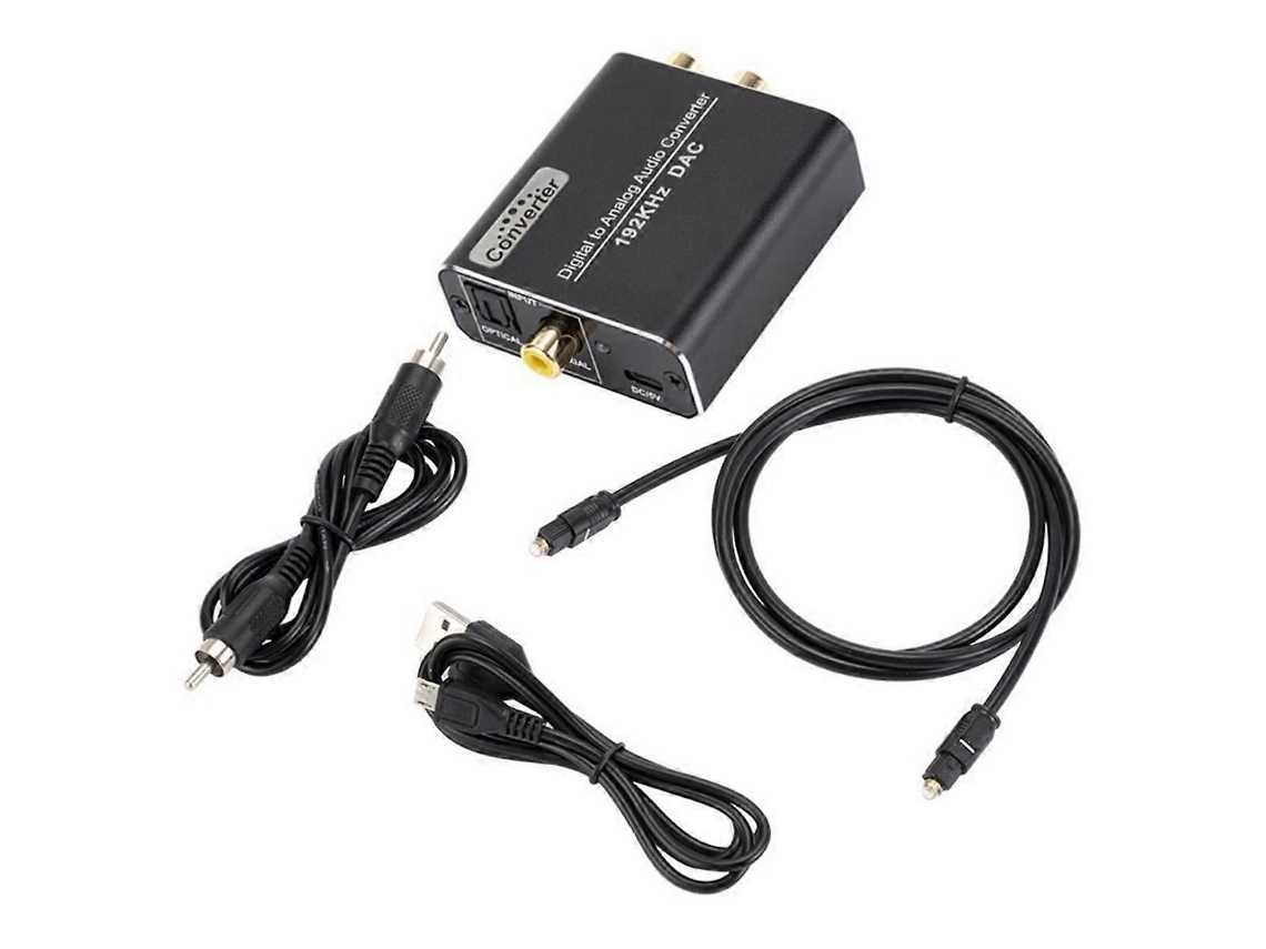 Lurelia Conversor Dac De Áudio Digital-analógico Óptico/coaxial/rca 192 Khz