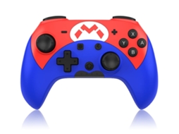 Controlador Sem Fio Controlador de Gamepad para Switch/Pc Suporte Giroscópio Eixo/Vibração Dupla Design Ergonômico Antiderrapante Azul YIZHOOD