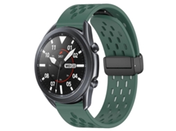 Pulseira De Silicone Dobrável De 22 Mm Com Fecho Magnético