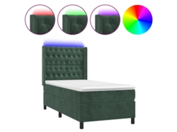 Box Spring Bed, Box Spring Beds Vidaxl Verde Veludo (80 X 200 Cm)