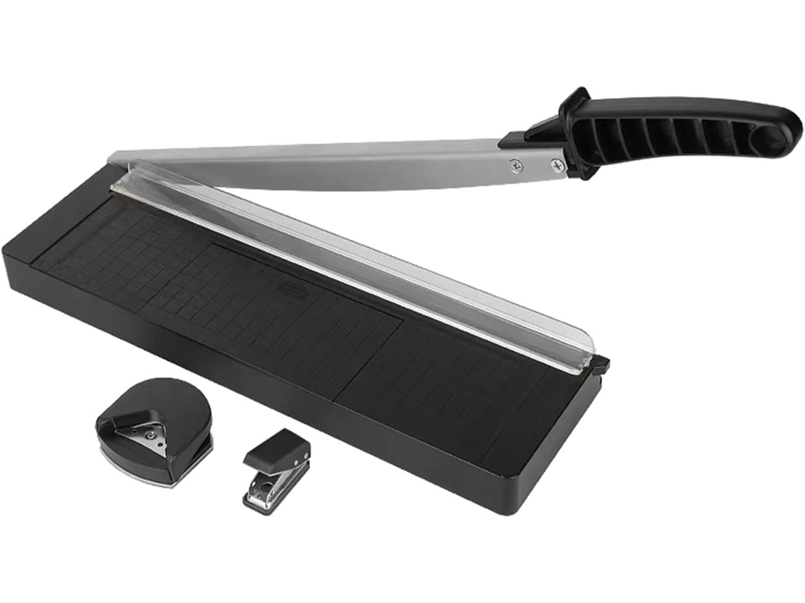 Cortador De Papel Rotativo Portátil, Feito Abs E Metal, Leve Preciso,