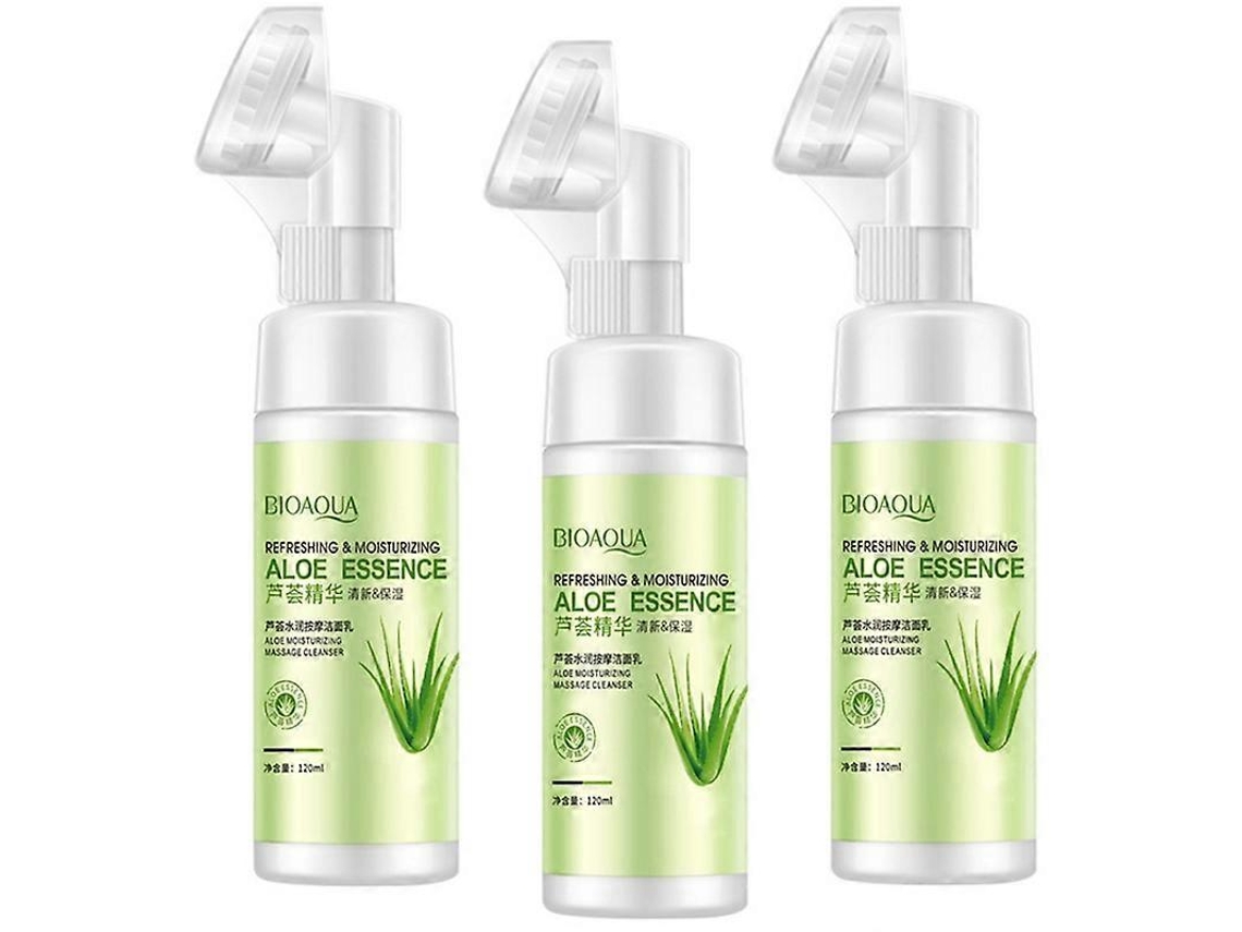 Espumas De Limpeza Hidratantes Para Massagem Com Aloe Vera, Cuidado Suave, Limpeza Profunda, Limpador Facial, 120 Ml