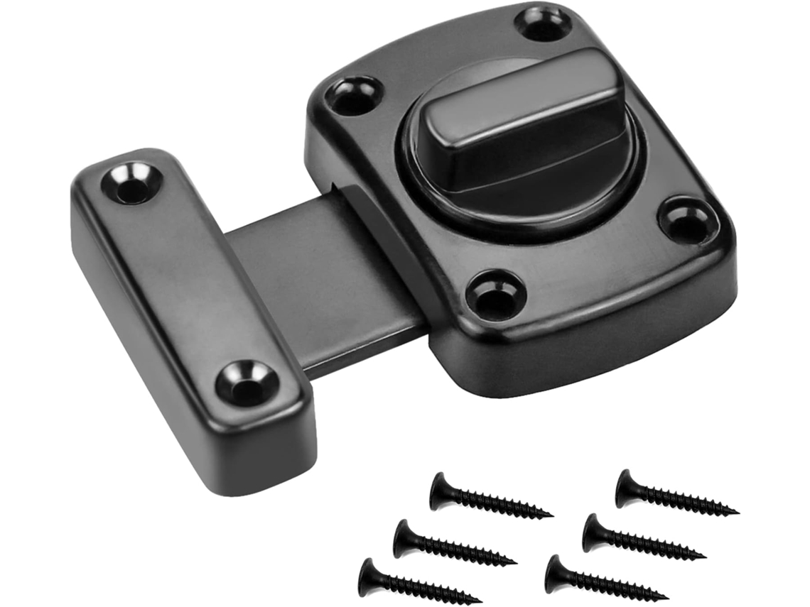 Fechadura De Porta De Liga De Zinco Com 6 Parafusos Para Banheiro, Quarto, Varanda Aquaforge