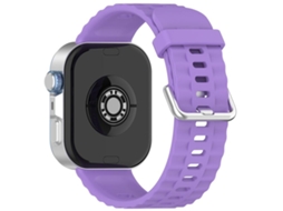 Bracelete para Huawei Watch Fit 4 Pro / Fit 4 / Fit 3 Silicone Cor Sólida Fivela Prateada Roxo XIAOMOYU