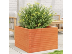 Vidaxl Vaso/floreira De Jardim 70x70x46 Cm Pinho Maciço Castanho-mel