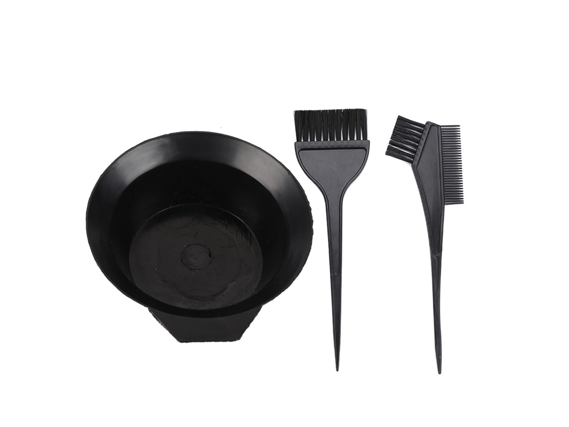 2026 3pcs Set de Pincel e Taza para Colorear Cabelo Ferramentas Profissionais de Tinta e Perm para Salões de Beleza